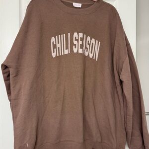 Brown 'Chili Season' Sweatshirt